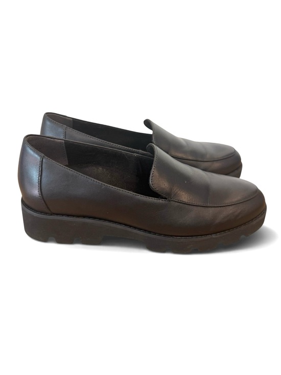 Vionic Shoes - Vionic Kensley Loafer Black Leather Slip-On Chunky Lug Sole Platform Size 8